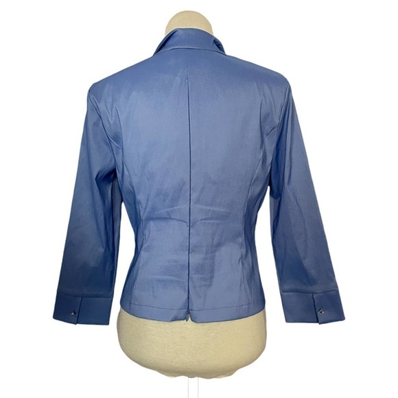 CACHET Formal Vintage Knot Front Blue Top Size 6 - Picture 4 of 10